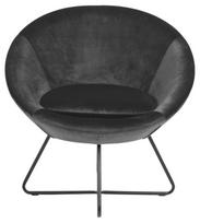 kresl kede - Fotelis Actona Center VIC 28, juodas/tamsiai pilka, 71 cm x 82 cm x 81 cm - 2 nuotrauka