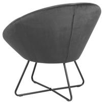 kresl kede - Fotelis Actona Center VIC 28, juodas/tamsiai pilka, 71 cm x 82 cm x 81 cm - 3 nuotrauka