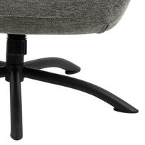 kreslas recliner - Fotelis Actona Talgarth Recliner With Footstool, juodas/antracito, 86 cm x 76 cm x 105 cm - 4 nuotrauka