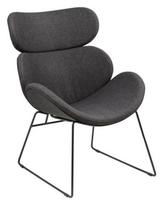 Fotelis Actona Cazar Sawana 5, juodas/pilkas, 78.5 cm x 69 cm x 90.5 cm