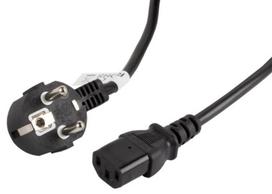 maitinimo laidas iec 320 c13 - Lanberg Cable Schuko / C13 Black 3m - 1 nuotrauka