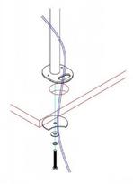 NEWSTAR GROMMET AND POLE (40 CM) FPMA-D960 & FPMA-D960D - BLACK