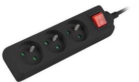 power cable 3.5 - Lanberg Power Strip 1.5m Black PS1-03E-0150-BK - 2 nuotrauka