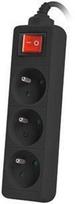 power cable 3.5 - Lanberg Power Strip 1.5m Black PS1-03E-0150-BK - 4 nuotrauka
