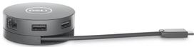 dell laidas - Dell 6-in-1 USB-C Multiport Adapter  DA305 0.12 m, Grey, USB Type-C - 6 nuotrauka