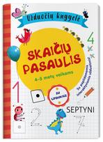 Skaičių pasaulis. Užduočių knygelė 4-5 metų vaikams su lipdukais