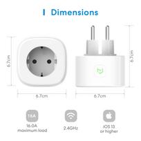 jungikliai wifi - Meross MSS210, 100 - 240 V - 2 nuotrauka