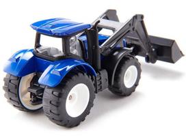 melynas traktorius - Žaislinis traktorius Siku New Holland mit Frontlader 1396, mėlyna/juoda - 4 nuotrauka