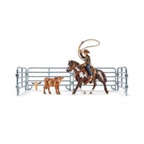 Figūrėlių rinkinys "Lasą mėtantis kaubojus" SCHLEICH