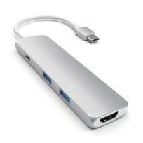 Satechi Type-C USB Passthrough HDMI Hub,sidabrinės sp.