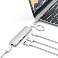 usb c passthrough - Satechi Type-C USB Passthrough HDMI Hub,sidabrinės sp. - 5 nuotrauka