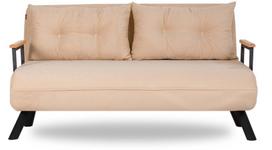 kalune design love - Kalune Design 2-sėdynė sofa-lova Sando 2-Seater - Kreminis - 2 nuotrauka