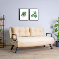 kalune design love - Kalune Design 2-sėdynė sofa-lova Sando 2-Seater - Kreminis - 6 nuotrauka