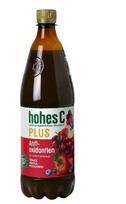 Sultys Hohes C, vynuogių, aronijų, mėlynių, 100%, su antioksidantais, 1l