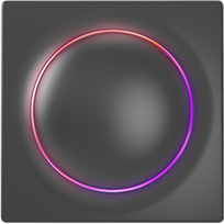 ismanu nama - FIBARO Walli Switch Black, Z-Wave EU - 1 nuotrauka