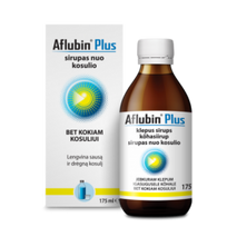 175 - Sirupas nuo kosulio Aflubin Plus, 175 ml - 1 nuotrauka