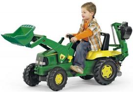 john deere paspiriamas traktorius - Žaislinis automobilis Rolly Toys Junior John Deere 811076 - 2 nuotrauka