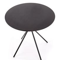 apvalus valgomoji stalas - Valgomojo stalas Halmar Fondi Black Matt, 800x800x750 mm - 2 nuotrauka