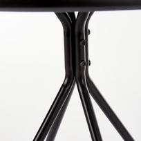 apvalus valgomoji stalas - Valgomojo stalas Halmar Fondi Black Matt, 800x800x750 mm - 4 nuotrauka