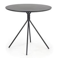 apvalus valgomoji stalas - Valgomojo stalas Halmar Fondi Black Matt, 800x800x750 mm - 5 nuotrauka