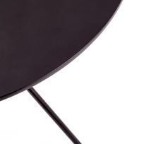 apvalus valgomoji stalas - Valgomojo stalas Halmar Fondi Black Matt, 800x800x750 mm - 7 nuotrauka