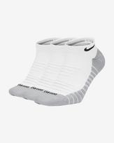 Nike Everyday Max Cushion No-Show 3Pak SX6964-100 kojinės sportui (54529) (Balta spalva, 34 - 38 dydis)
