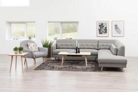 fanera senukai - Kavos staliukas Actona Century, ąžuolo, 1150 mm x 600 mm x 420 mm - 5 nuotrauka