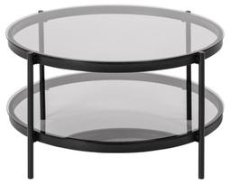 Kavos staliukas Actona Bayonne Round, juodas, 790 mm x 790 mm x 420 mm