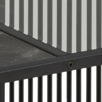 marmuro stalvirsiai - Kavos staliukas Actona Strington Izmir, juodas, 800 mm x 800 mm x 400 mm - 7 nuotrauka