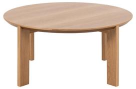 Kavos staliukas Actona Maxime Round, ąžuolo, 900 mm x 900 mm x 420 mm