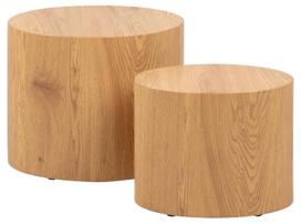 laukinis kavos staliukas - Kavos staliukas Actona Mice Oval, ąžuolo, 480 mm x 330 mm x 400 mm - 2 nuotrauka