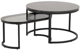 Kavos staliukas Actona Spiro 89485, pilkas, 700 mm x 700 mm x 420 mm