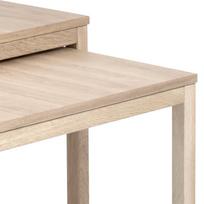 2 ju kavos staliuku komplektas - Kavos staliukas Actona Cornus 61506, rudas, 700 mm x 700 mm x 500 mm - 3 nuotrauka