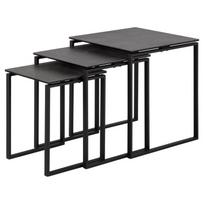 Kavos staliukas Actona Katrine 88531, juodas, 500 mm x 500 mm x 550 mm