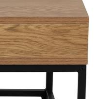 80x80 stalas - Žurnalinis staliukas Actona Willford Square, juodas/ąžuolo, 800 mm x 800 mm x 400 mm - 5 nuotrauka