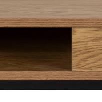 80x80 stalas - Žurnalinis staliukas Actona Willford Square, juodas/ąžuolo, 800 mm x 800 mm x 400 mm - 6 nuotrauka