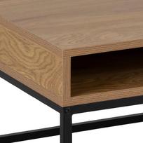 80x80 stalas - Žurnalinis staliukas Actona Willford Square, juodas/ąžuolo, 800 mm x 800 mm x 400 mm - 7 nuotrauka