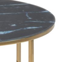 kavos staliukai aukso - Kavos staliukas Actona Alisma 91887, aukso/juodas, 800 mm x 800 mm x 450 mm - 4 nuotrauka