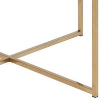 kavos staliukai aukso - Kavos staliukas Actona Alisma 91887, aukso/juodas, 800 mm x 800 mm x 450 mm - 7 nuotrauka