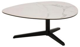 Kavos staliukas Actona Barnsley Akranes, baltas/juodas, 840 mm x 770 mm x 340 mm