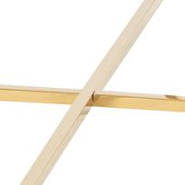 kavos staliukai aukso - Kavos staliukas Actona Alisma 61463, aukso/baltas, 800 mm x 800 mm x 450 mm - 3 nuotrauka