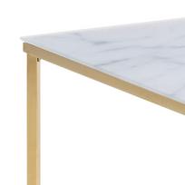 kavos staliukai aukso - Kavos staliukas Actona Alisma 61463, aukso/baltas, 800 mm x 800 mm x 450 mm - 6 nuotrauka