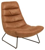 Fotelis Actona Milford 96681, rudas/juodas, 82.5 cm x 93 cm x 97 cm