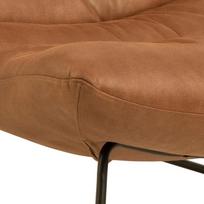 kresl kede - Fotelis Actona Milford 96681, rudas/juodas, 82.5 cm x 93 cm x 97 cm - 4 nuotrauka