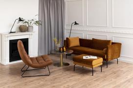 kresl kede - Fotelis Actona Milford 96681, rudas/juodas, 82.5 cm x 93 cm x 97 cm - 7 nuotrauka