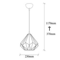 pakabinami sviestuvai senukai - Opviq Sheen pakabinamas šviestuvas Diamond - 3 nuotrauka