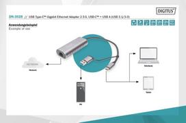 usb c adapteris to ethernet - ASSMANN DN-3028 - 5 nuotrauka
