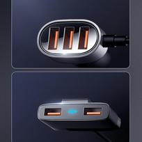 mulers - Joyroom JR-CL03 Multi 5 Ports USB Car Charger, PCHJRM57983105137 - 3 nuotrauka