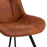 88 cm - Valgomojo kėdė Actona Waylor 96119, ruda/juoda - 5 nuotrauka