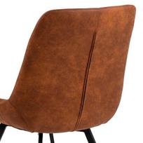 88 cm - Valgomojo kėdė Actona Waylor 96119, ruda/juoda - 6 nuotrauka